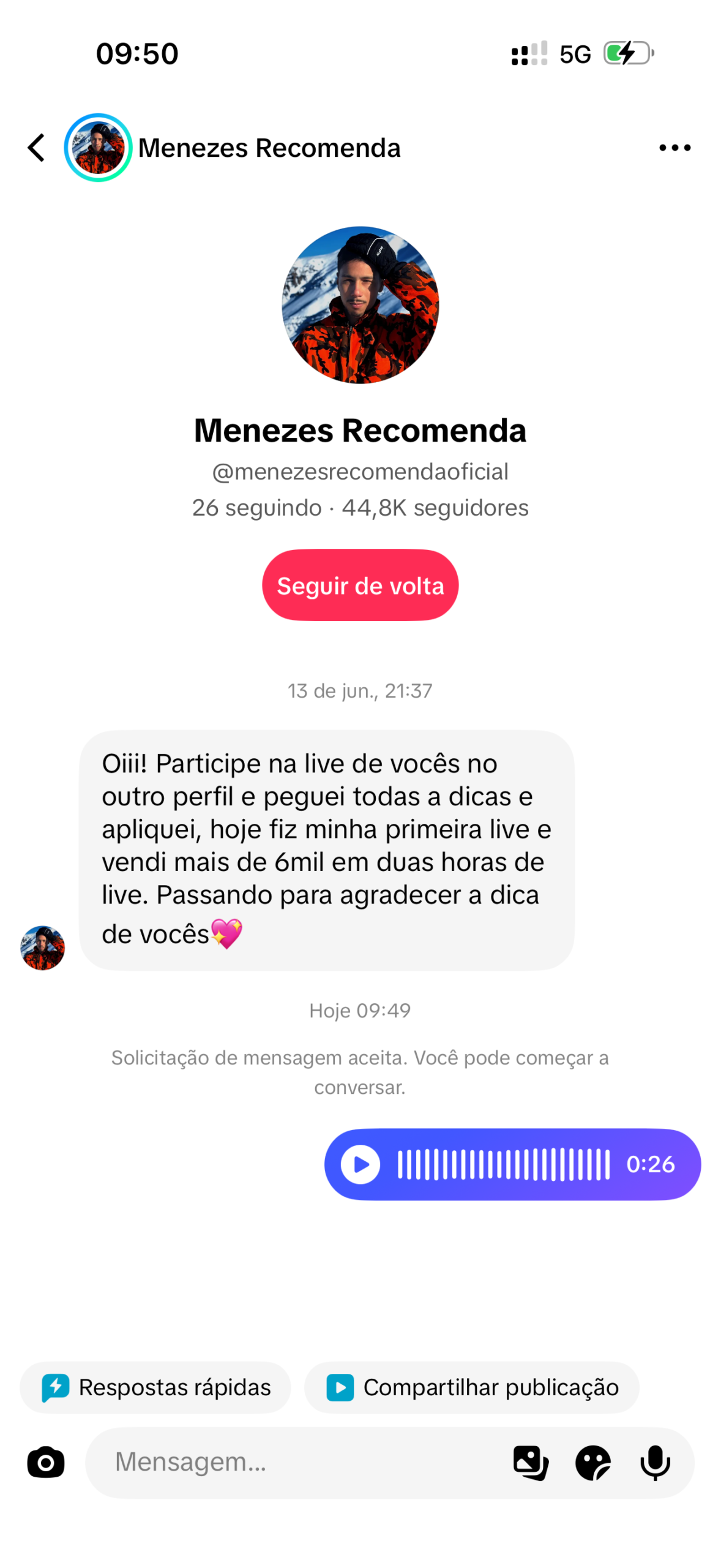 Prova social Menezes